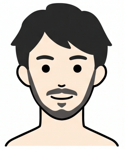 口ヒゲ＋あごヒゲ＋下唇ヒゲ＋もみあげ