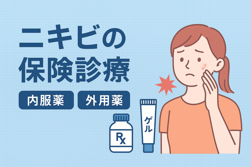 ニキビは保険治療で治せる？保険と自費の違いとは？